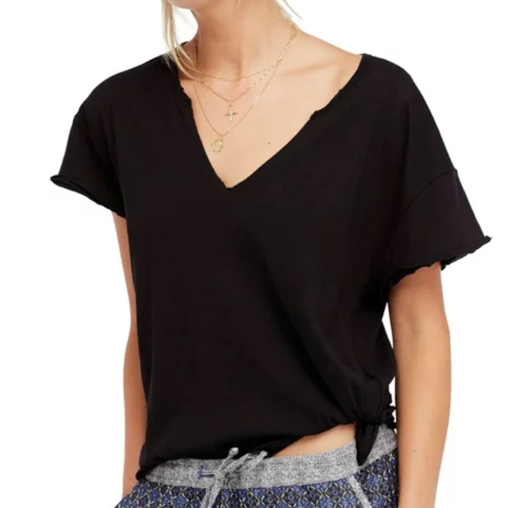 Free People Side Tie Tee